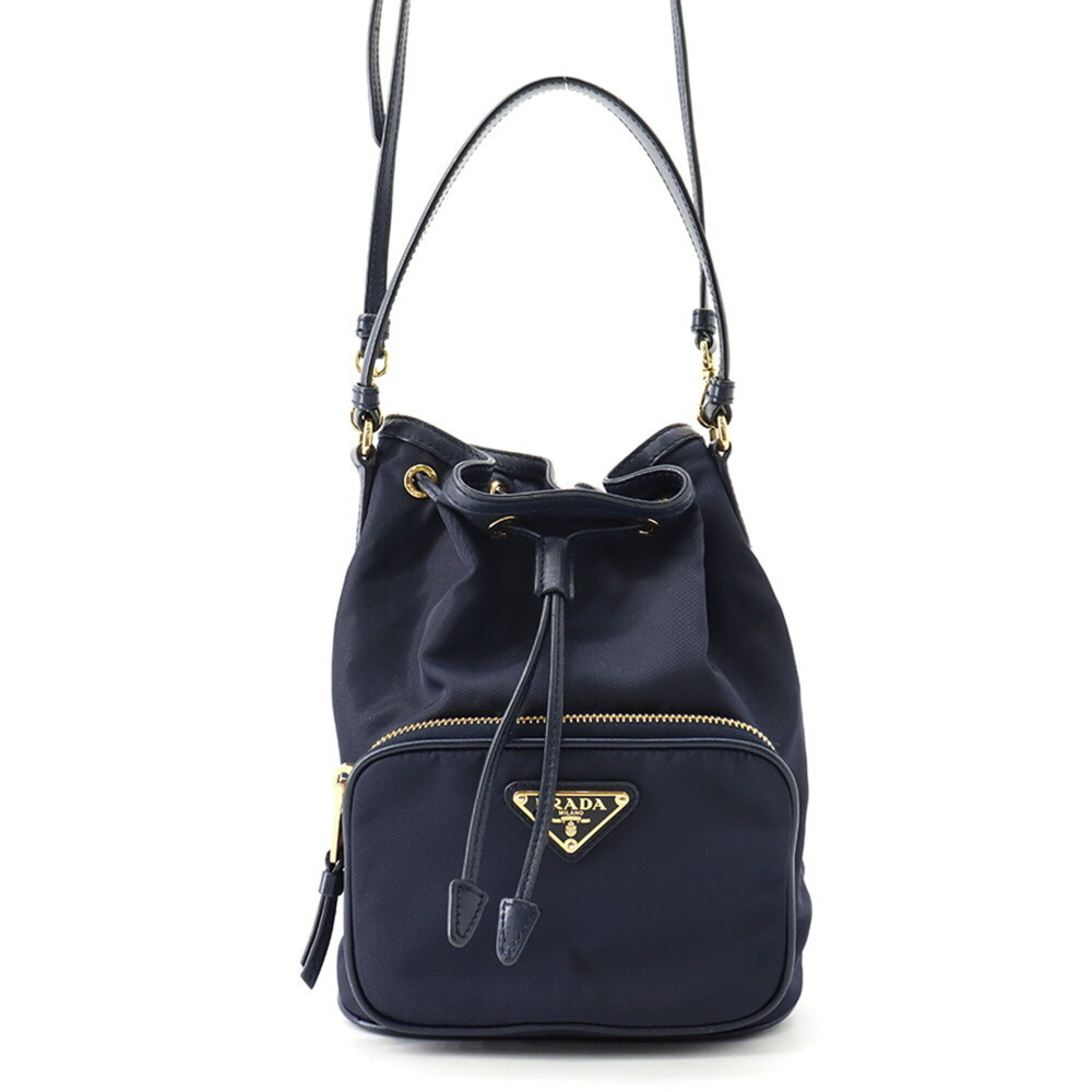 Prada Duet Nylon Leather Handbag 1BH038 PRADA 2-way